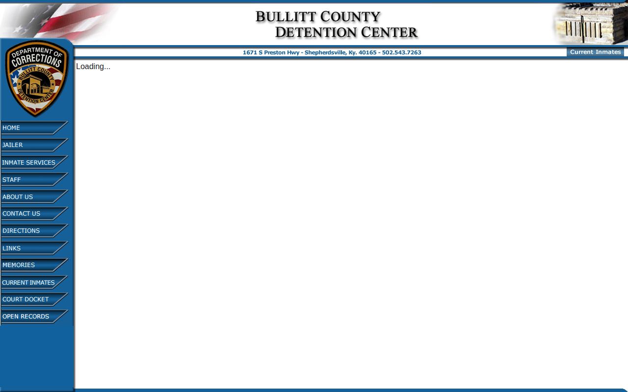 Bullitt roster route for Spencer County booking records